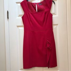 Express Red Dress Sleeveless with beautiful details Size 8